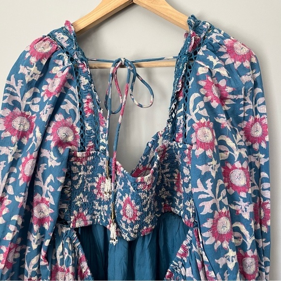 Free People Sacha River Combo Floral Print Mini Dress Size Small - Picture 12 of 15